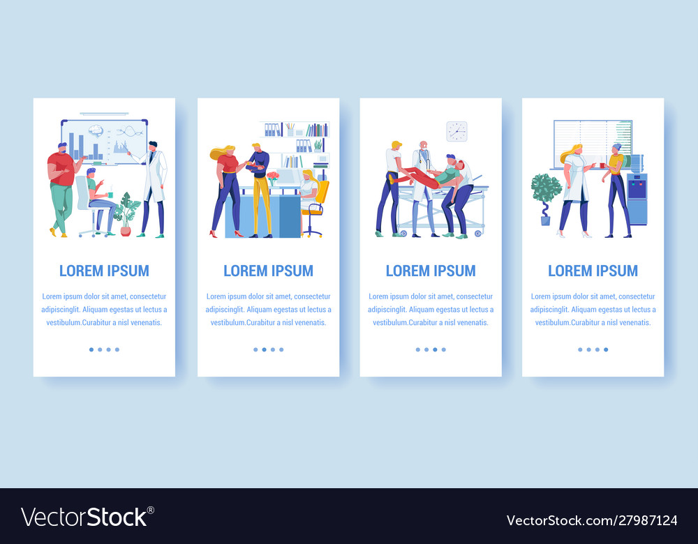 University Family Health Center Banners Royalty Free Vector