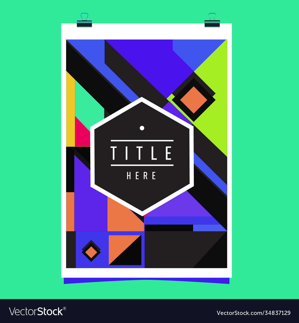Abstract colorful geometric pattern background