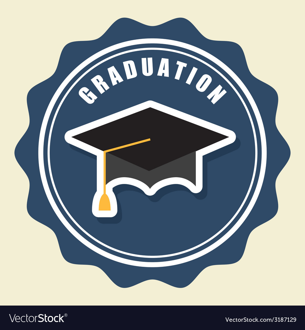 Graduation design Royalty Free Vector Image - VectorStock