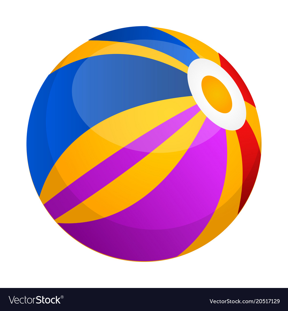 Isolated beach ball icon