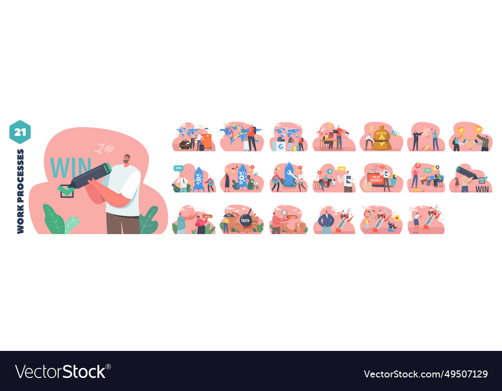 Isolated elements with character perform work