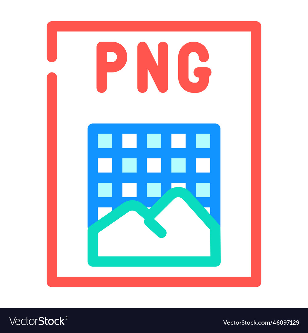 Png file format document color icon