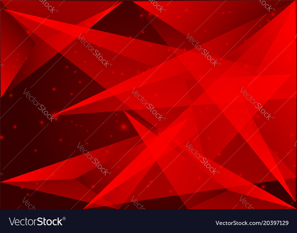Red color polygon abstract background modern