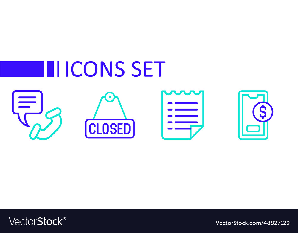 Set line mobile with dollar wish list template Vector Image Set line mobile with dollar wish list template
