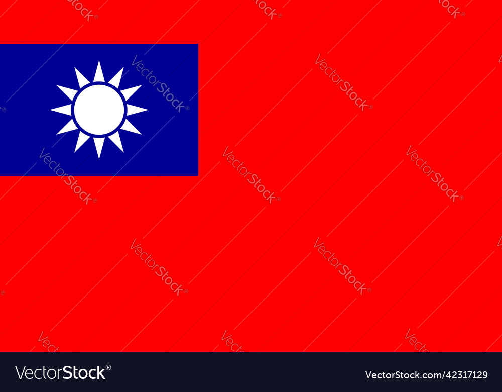 Taiwan flag with original rgb color