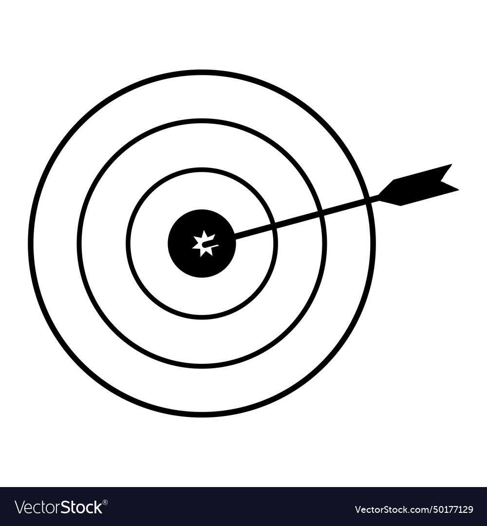 Target icon Royalty Free Vector Image - VectorStock