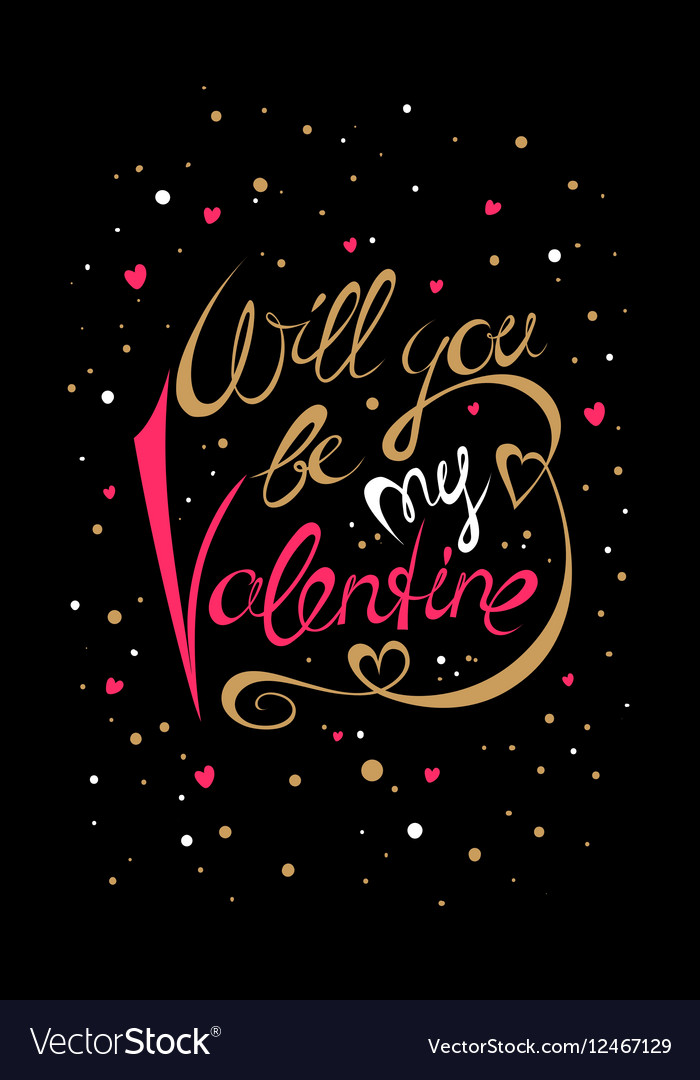 Will you be my valentine card