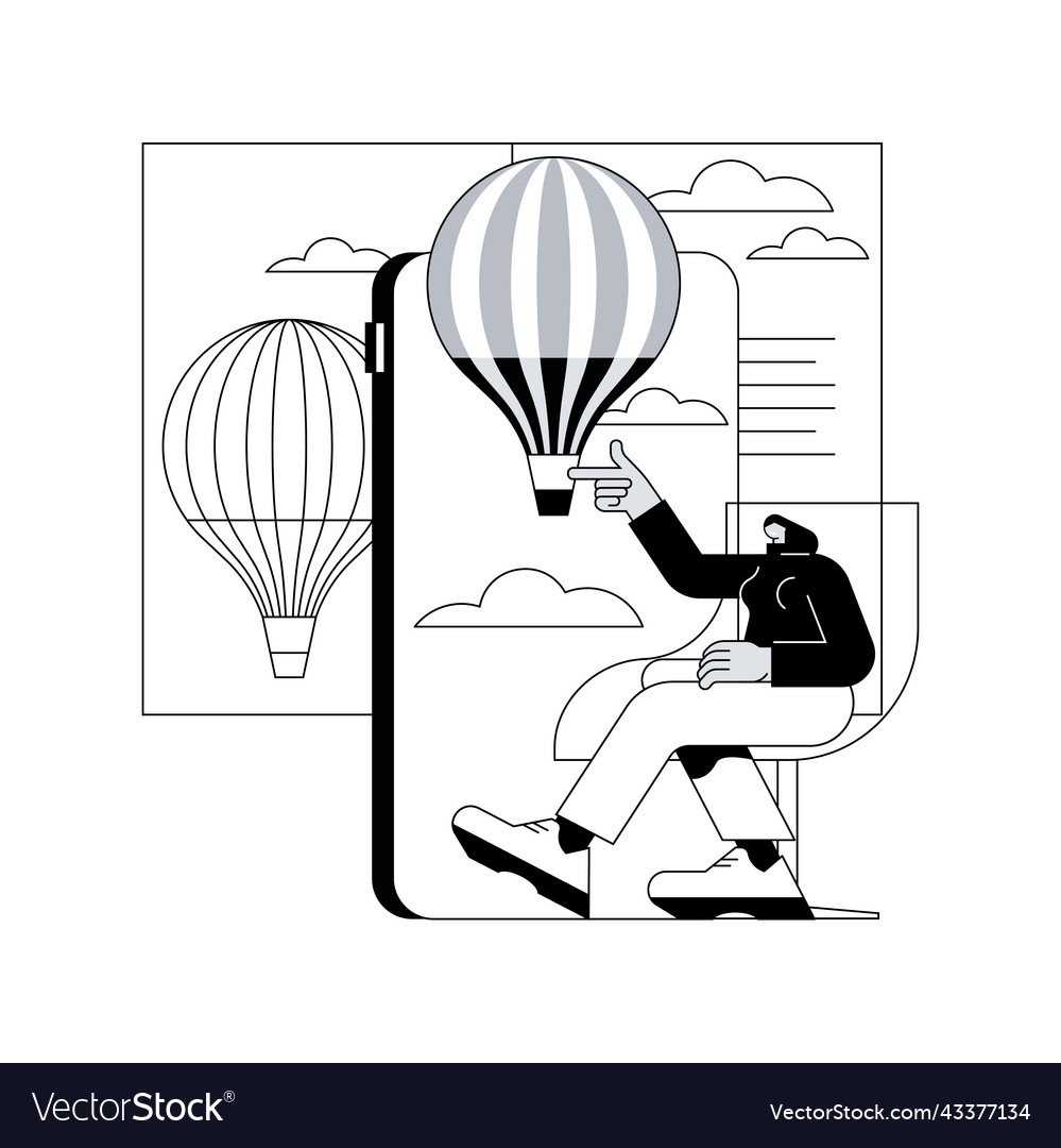 Augmented reality book abstract concept Royalty Free Vector