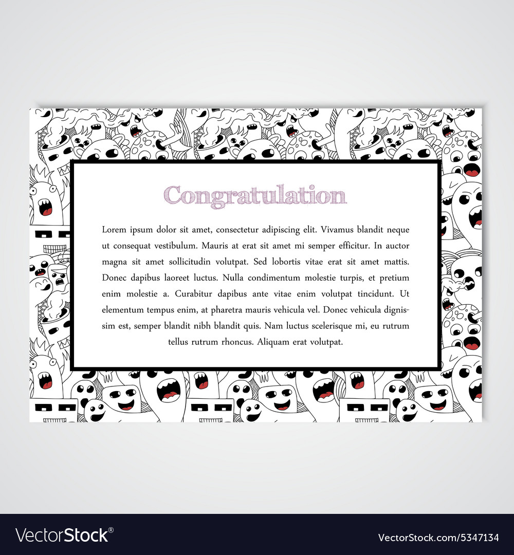 Graphic design template document with abstract