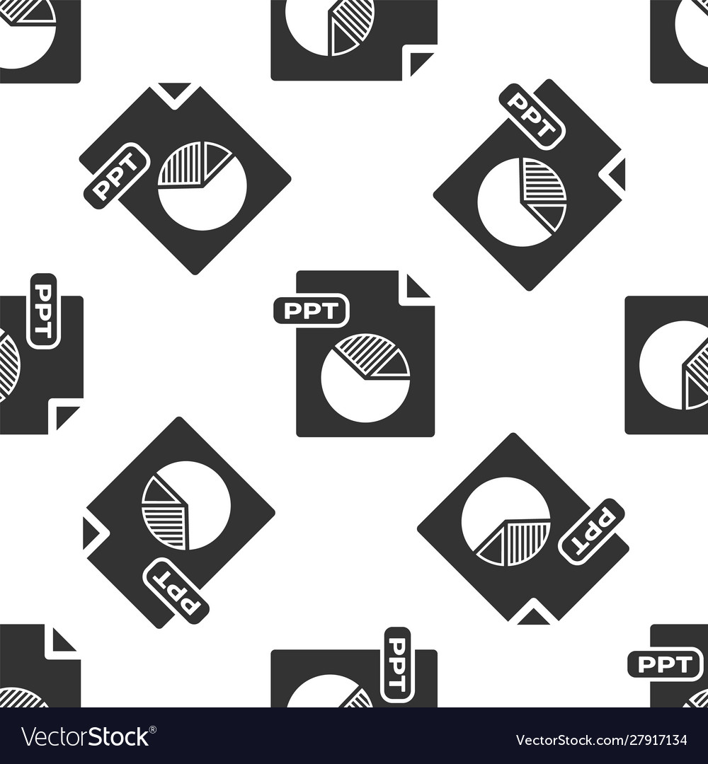 Grey ppt file document download button icon Vector Image Grey ppt file document download button icon