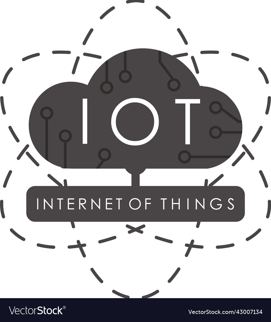 Internet thing logo symbol iot concept Royalty Free Vector