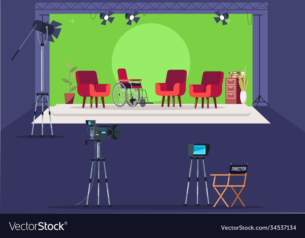 Interview Set - Studio Backdrop