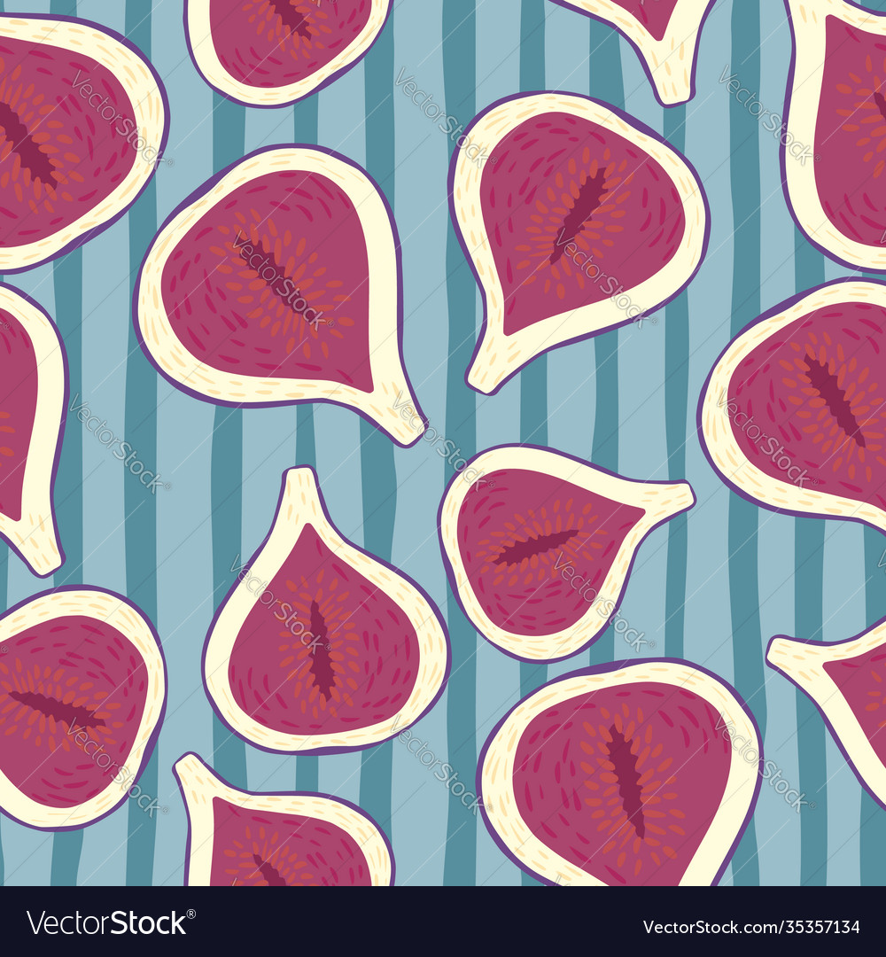 Random seamless pattern with pink colored hand