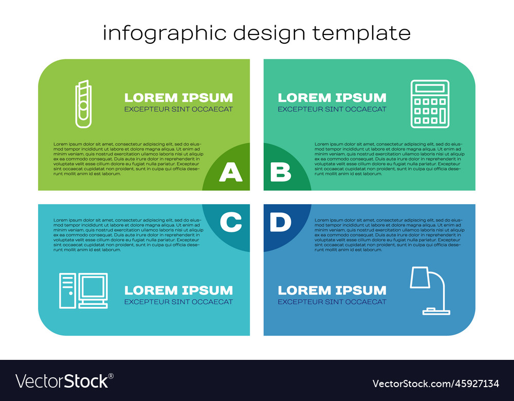 Set line computer monitor stationery knife table Vector Image Set line computer monitor stationery knife table