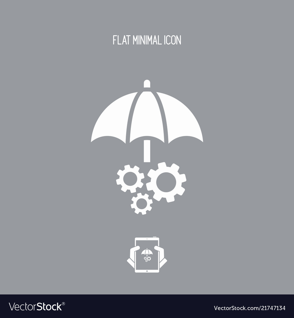 System protected - minimal icon Vector Image System protected - minimal icon