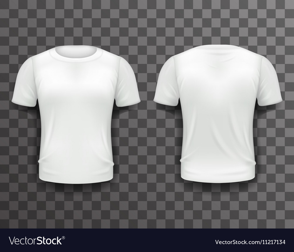 Download T-shirt Template Front Back Realistic 3d Design Vector Image