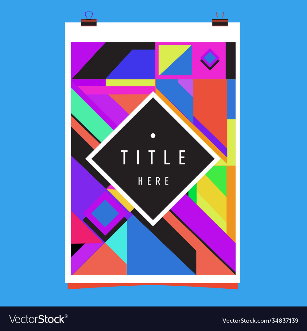 Abstract colorful geometric pattern background Vector Image Abstract colorful geometric pattern background