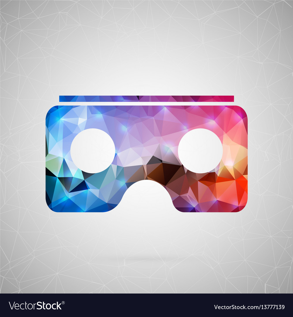 Abstract creative concept icon vr