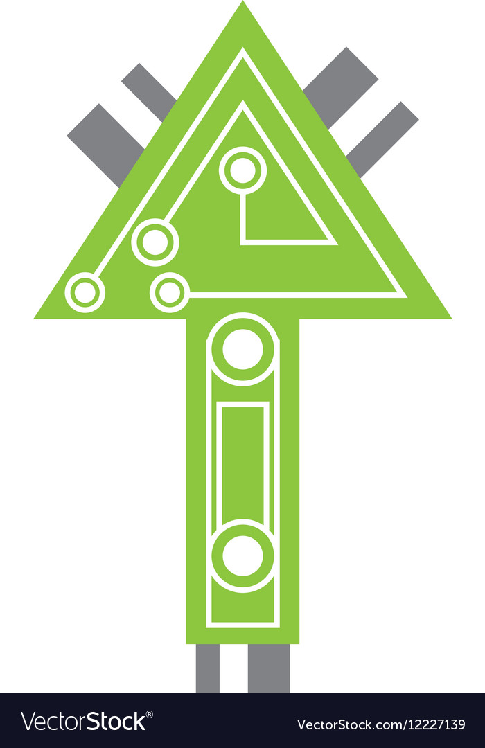 Computer circuit arrow electronic component