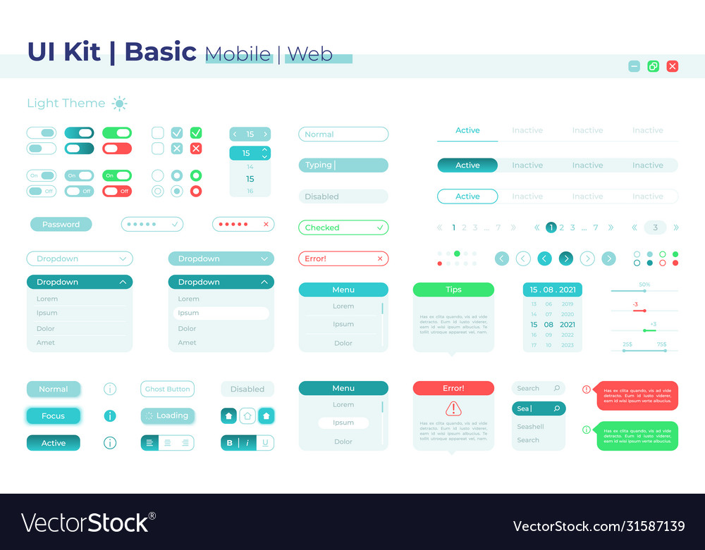 Dashboard UI Kit - Control Panel