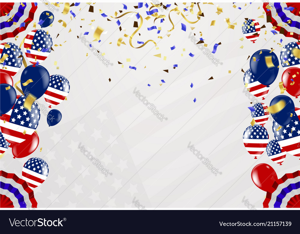 Happy 4th of july independence day usa blue Vector Image