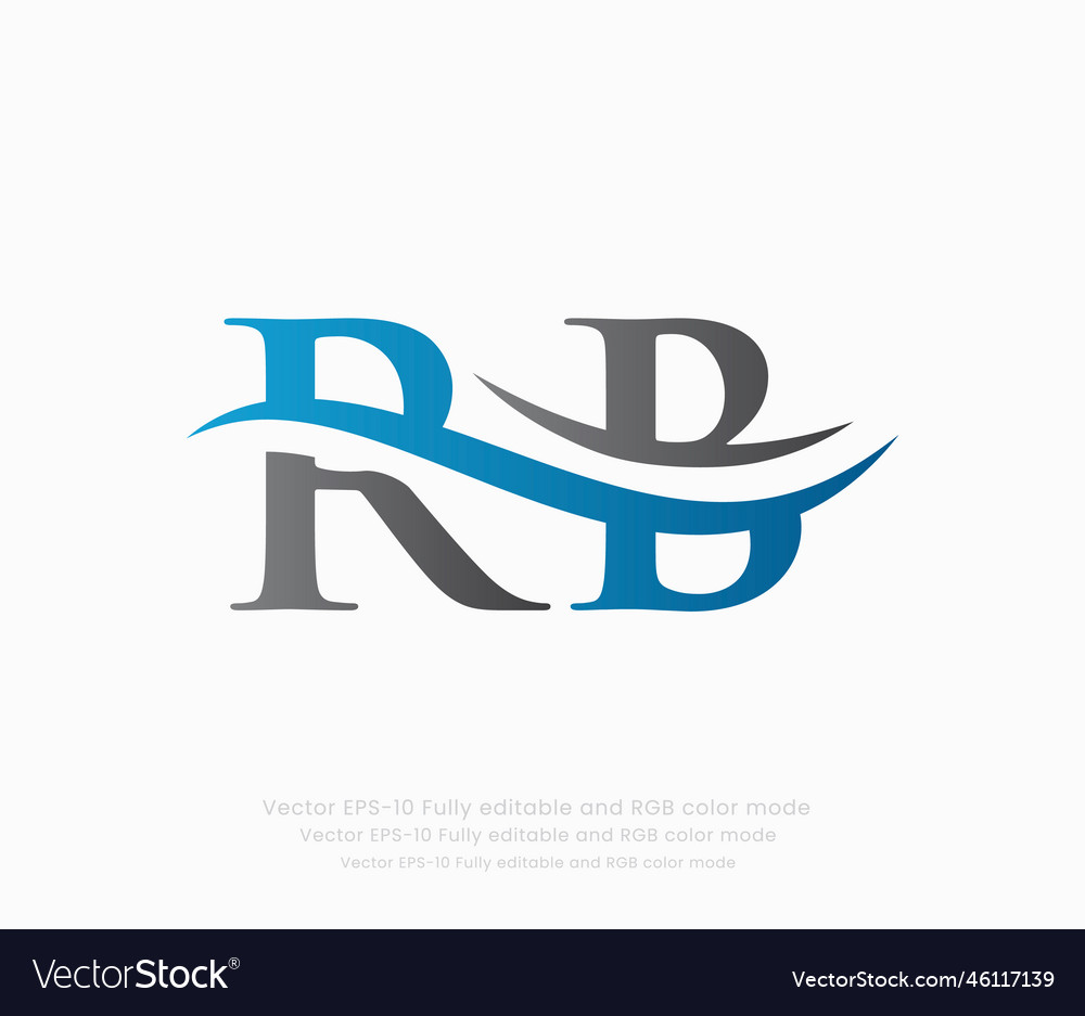 Letter r b linked logo