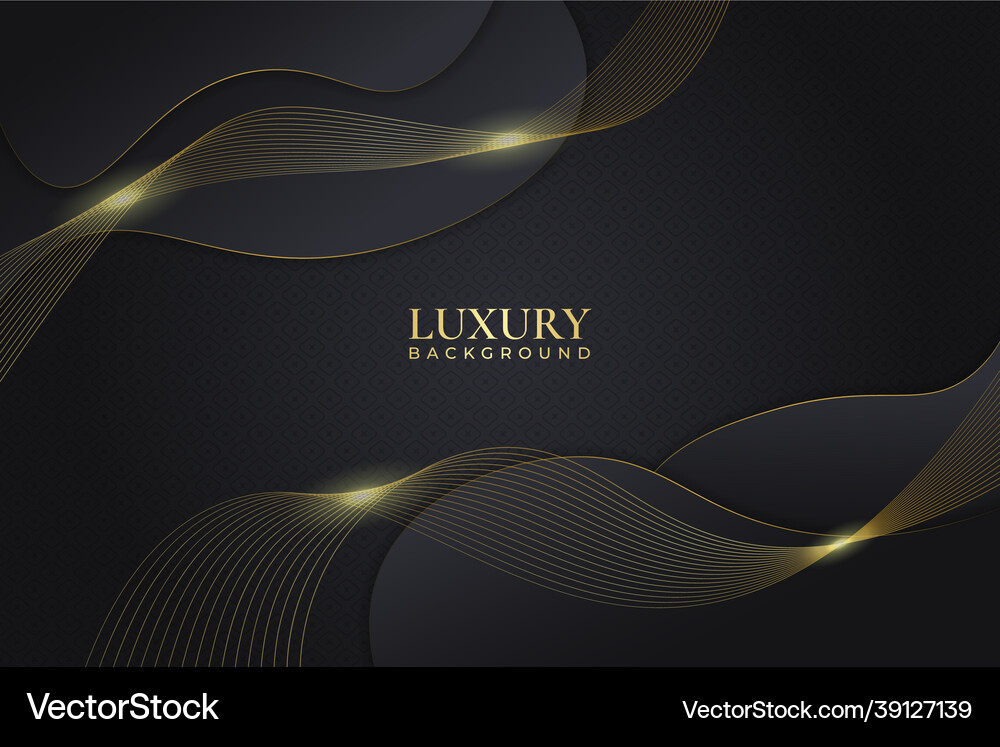 Luxury background dark overlapped dynamic shape Vector Image