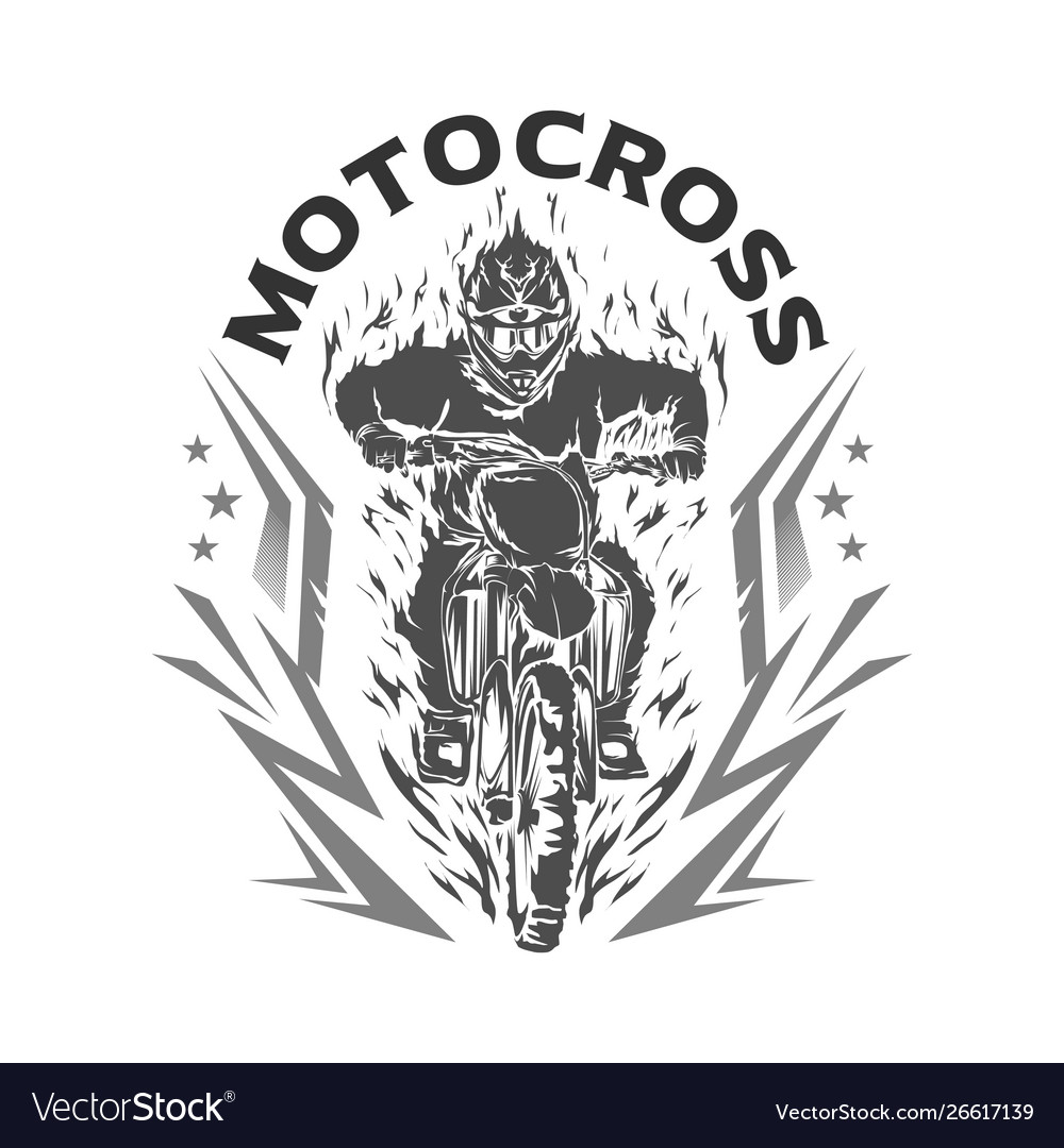 Motocross design Royalty Free Vector Image - VectorStock