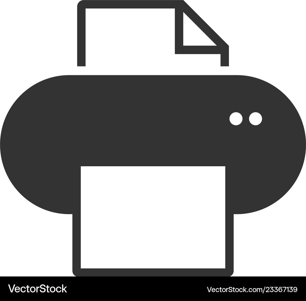 Printer graphic icon design template Royalty Free Vector