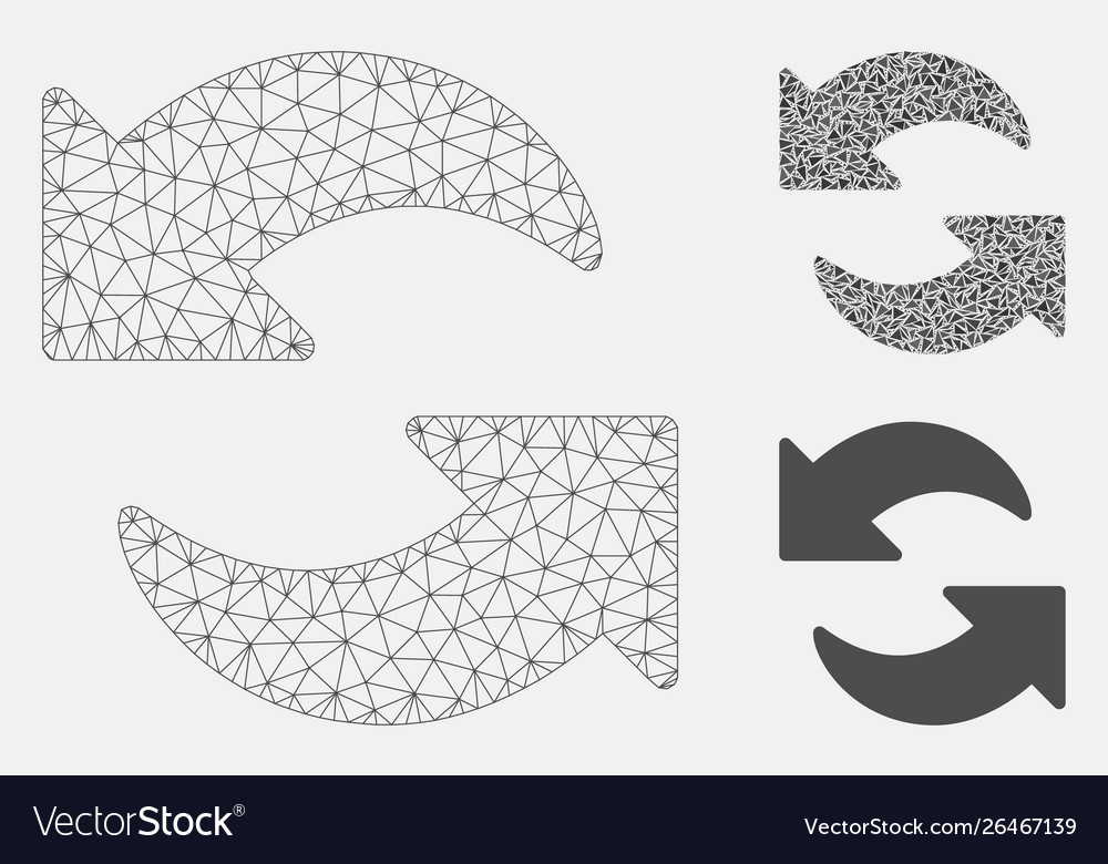 Refresh mesh carcass model and triangle vector image Refresh mesh carcass model and triangle