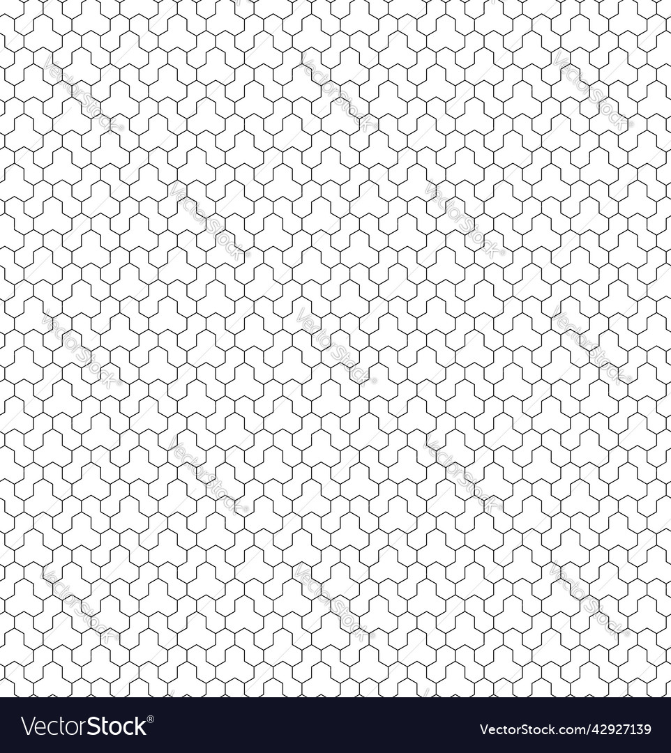 Seamless abstract pattern with hexagonal vector image Seamless abstract pattern with hexagonal