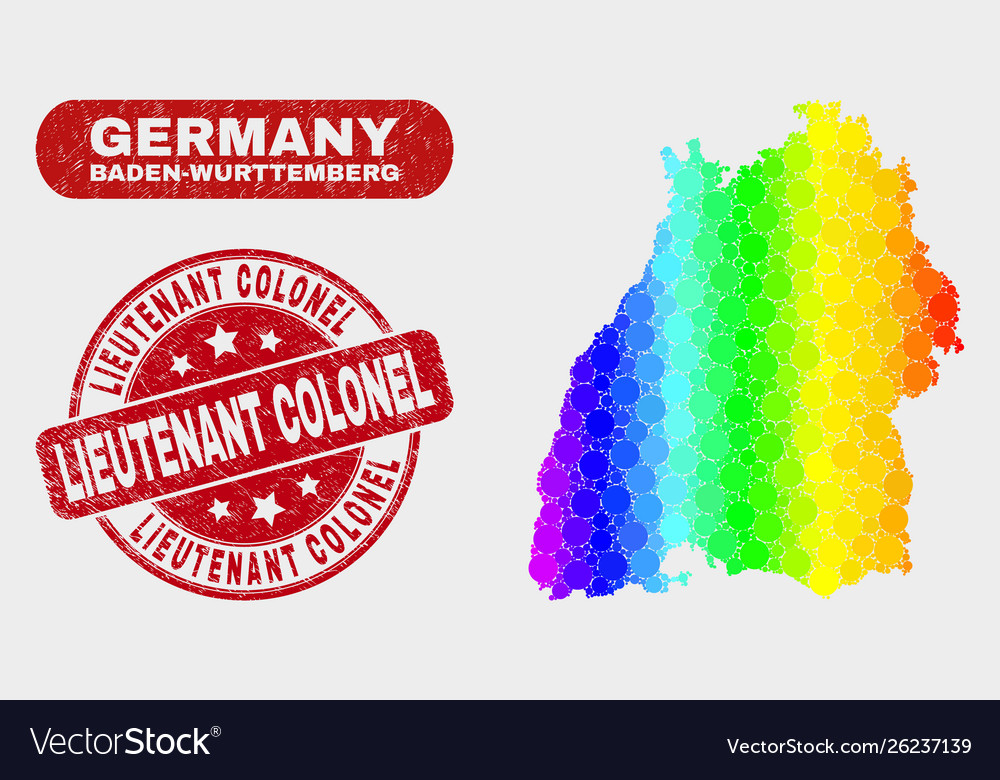 Spectral mosaic baden-wurttemberg land map