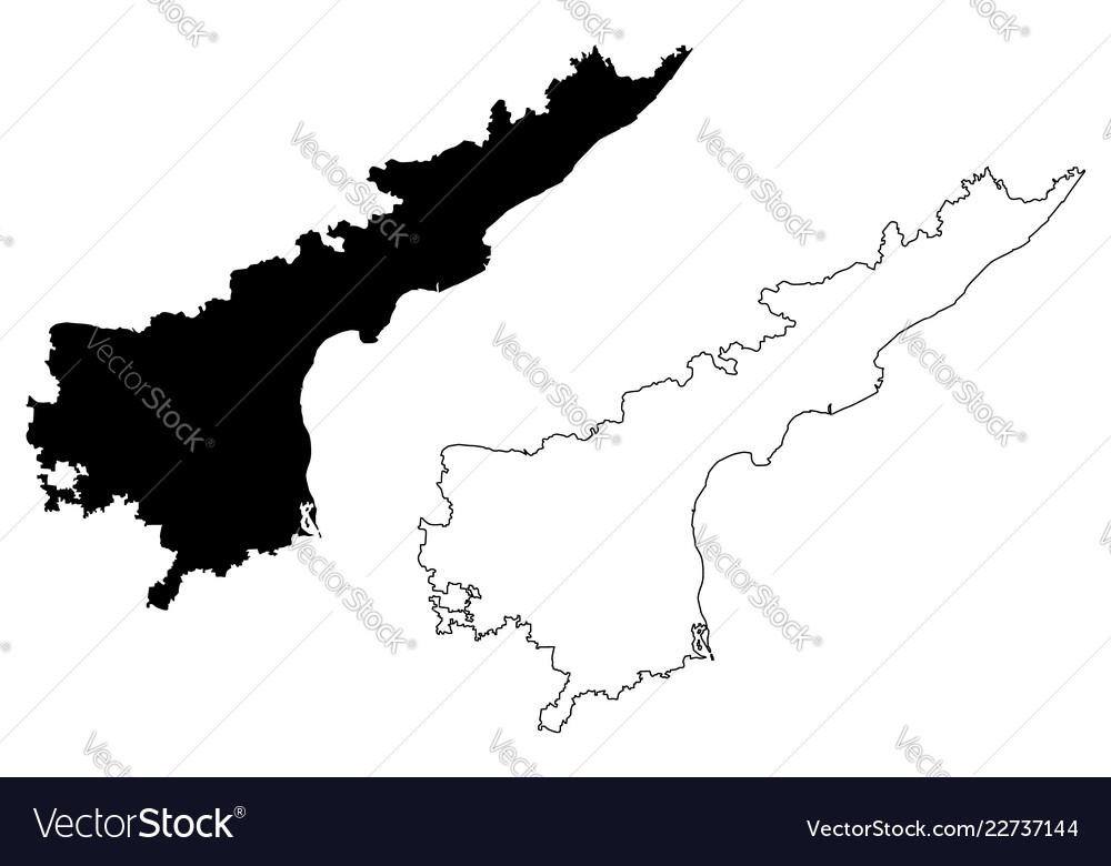Andhra Pradesh Map Vector Andhra Pradesh Map Royalty Free Vector Image - Vectorstock
