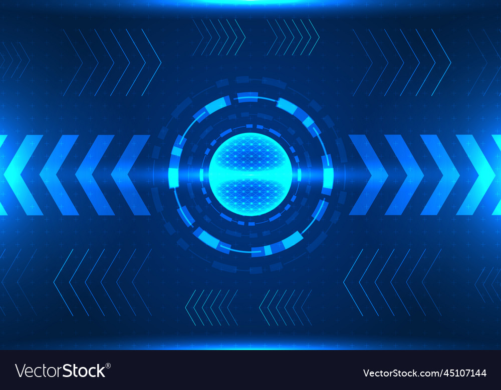 Background technology glowing sphere database vector image Background technology glowing sphere database