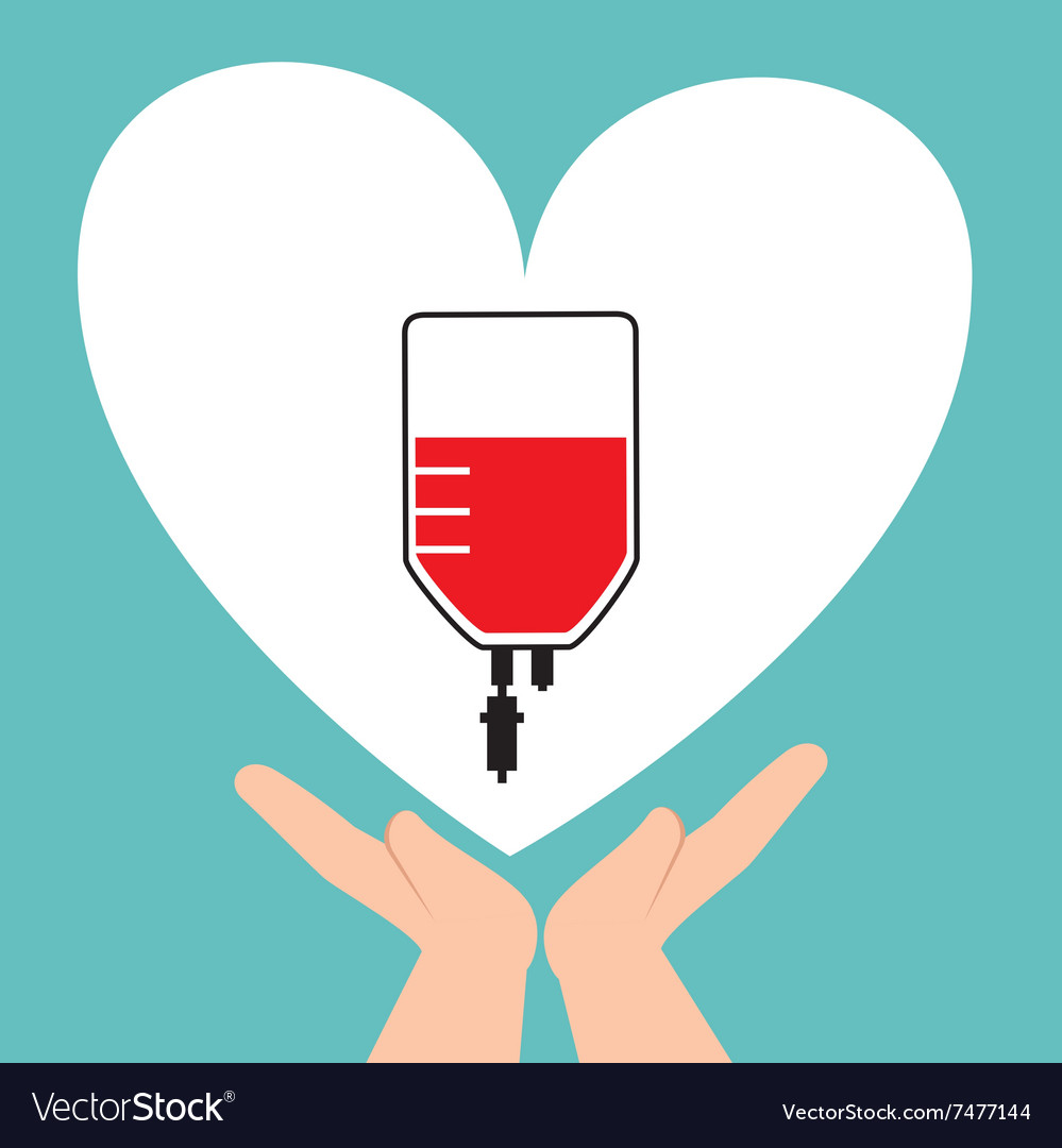 Blood donation campaign Royalty Free Vector Image