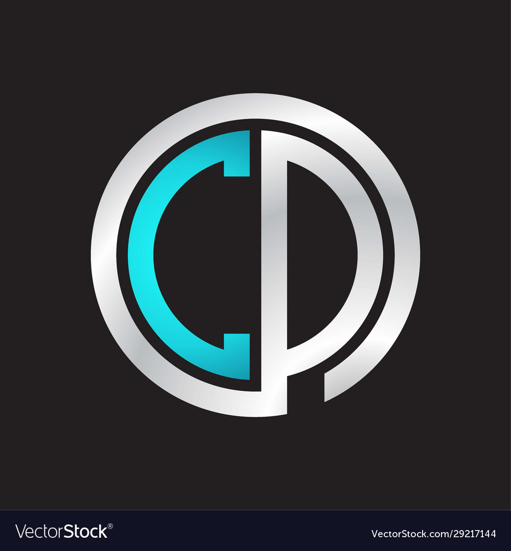 Cd initial logo linked circle monogram Vector Image Cd initial logo linked circle monogram