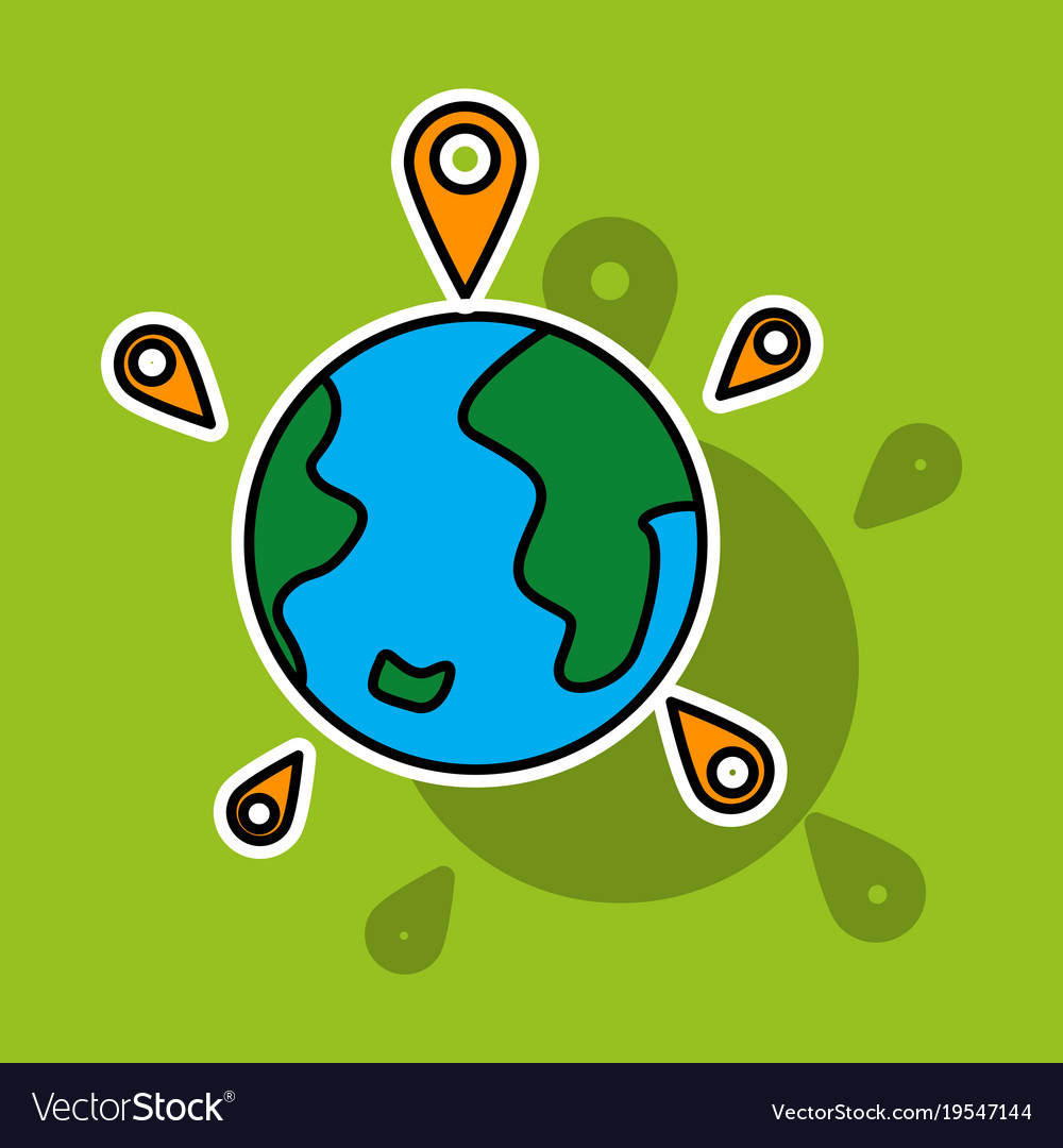 Earth Pointer Globe with Marks