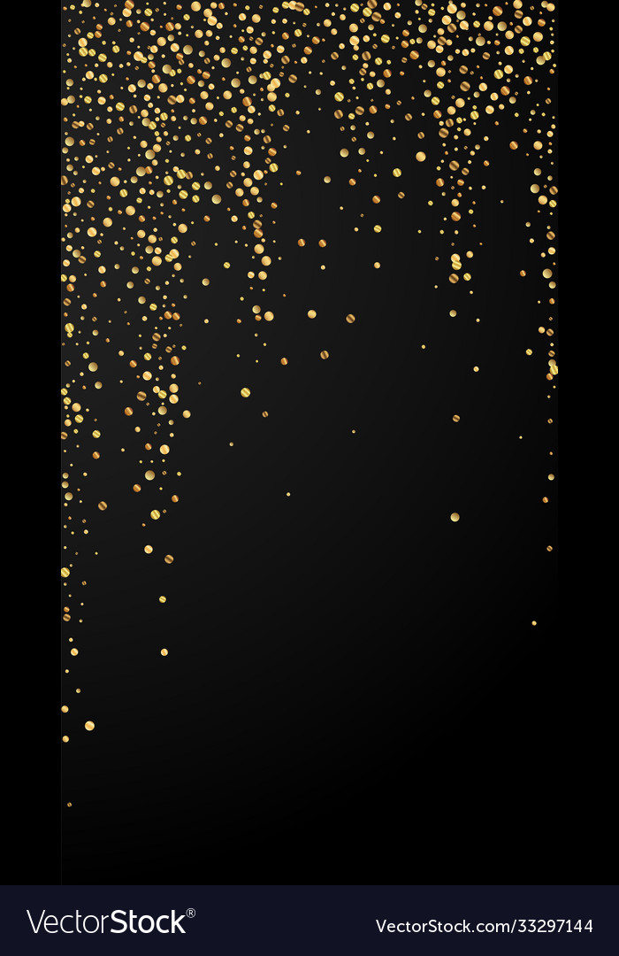 Festive curious confetti celebration stars gold Vector Image