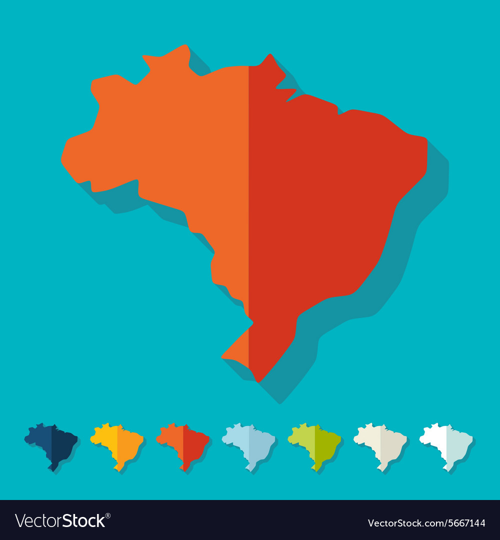 Flat design brazil