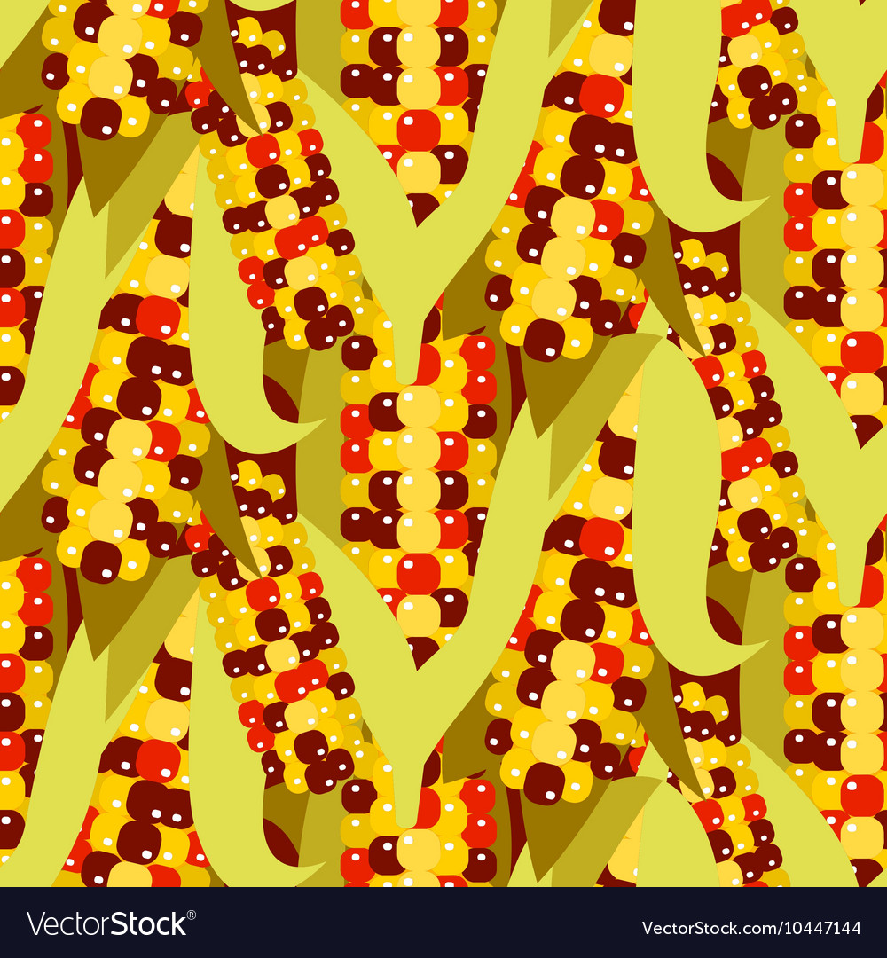 Flint corn seamless pattern