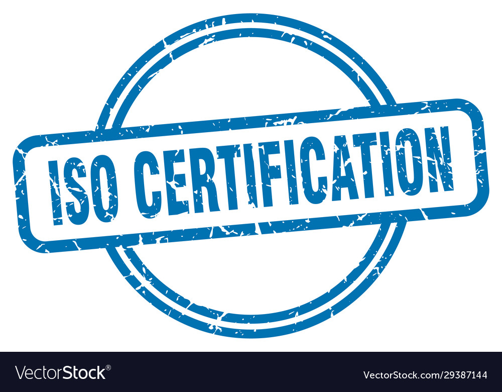 Iso certification stamp round