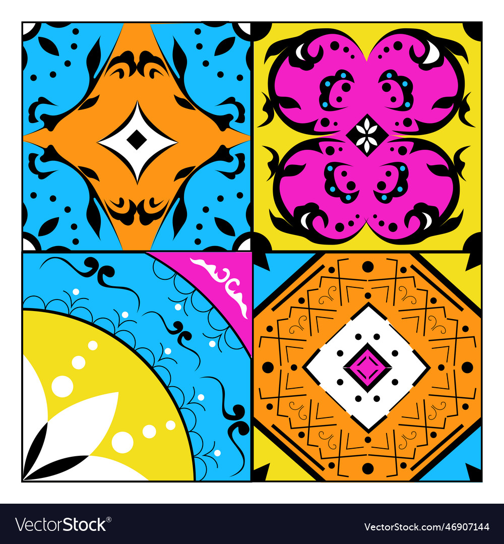 Patterns set vector image Patterns set
