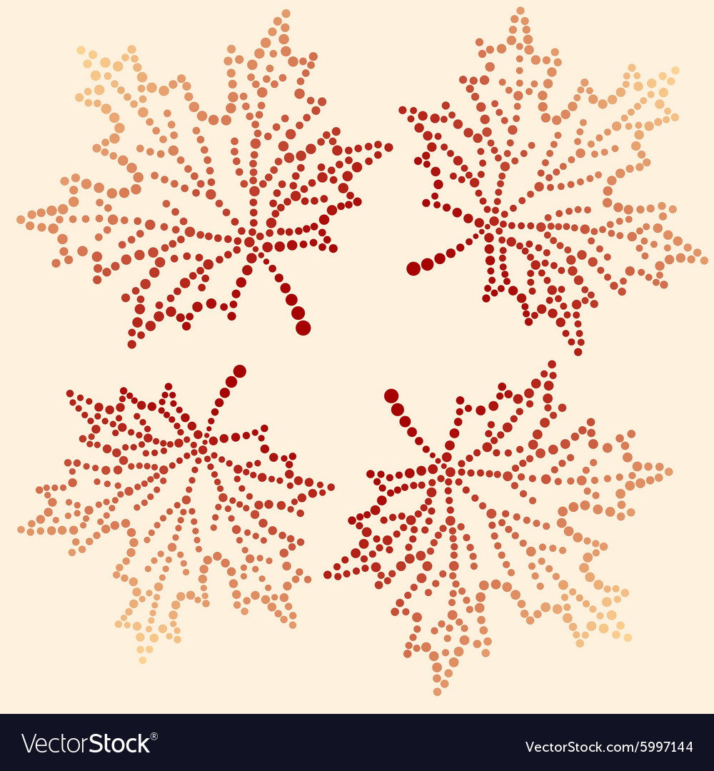 Seamless pattern maple leaf
