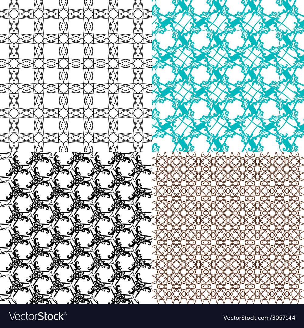Set of pattern modern stylish texture repeating