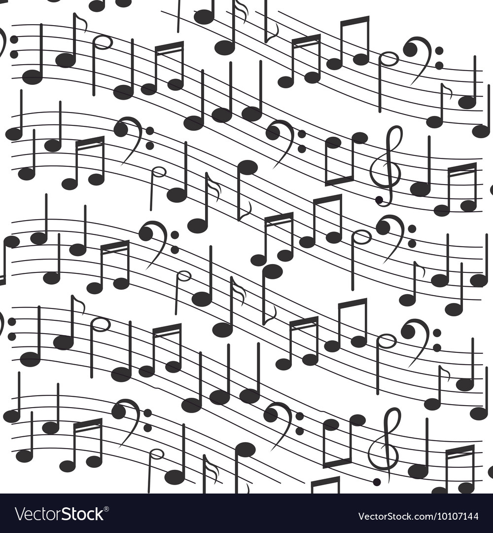 Sheet Music Pattern Royalty Free Vector Image - VectorStock