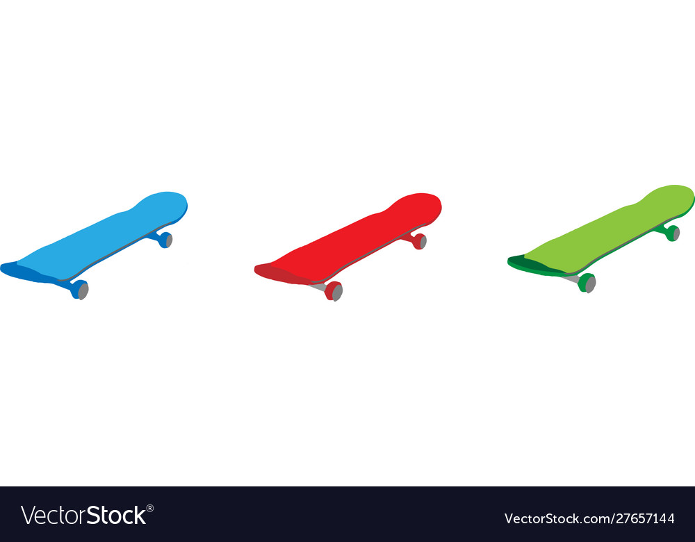 Skate board icon isolated on white background