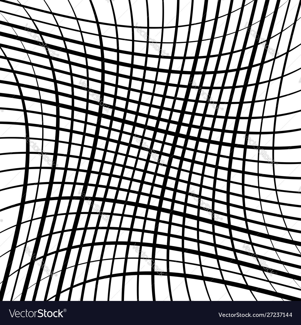 Stretch grid mesh waving wavy intersect lines vector image Stretch grid mesh waving wavy intersect lines