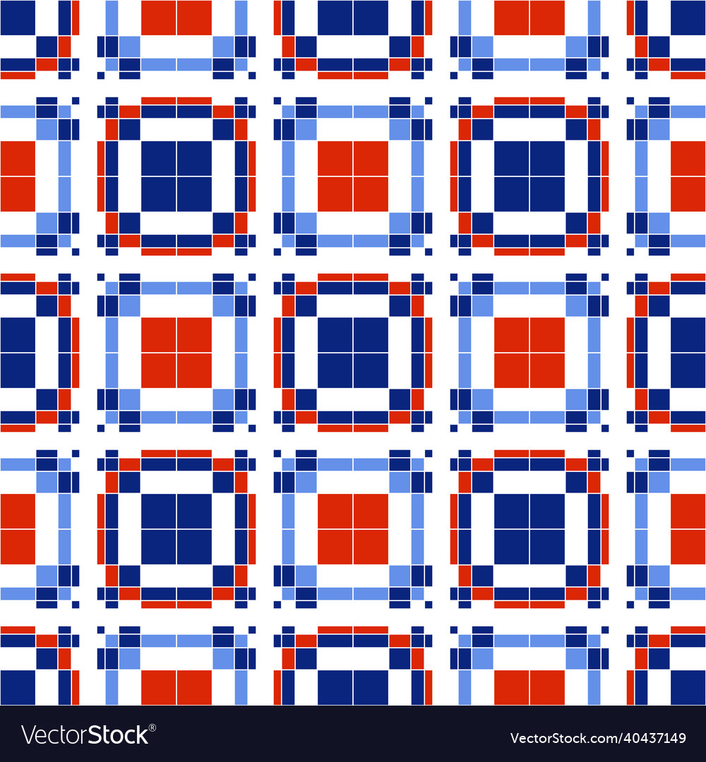 An abstract seamless pattern of geometric shapes vector image An abstract seamless pattern of geometric shapes