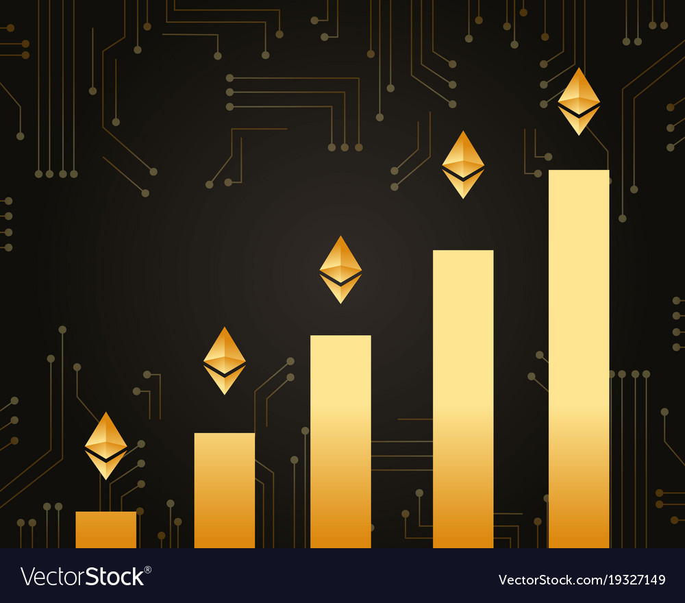 Blockchain ethereum litecoin background collection