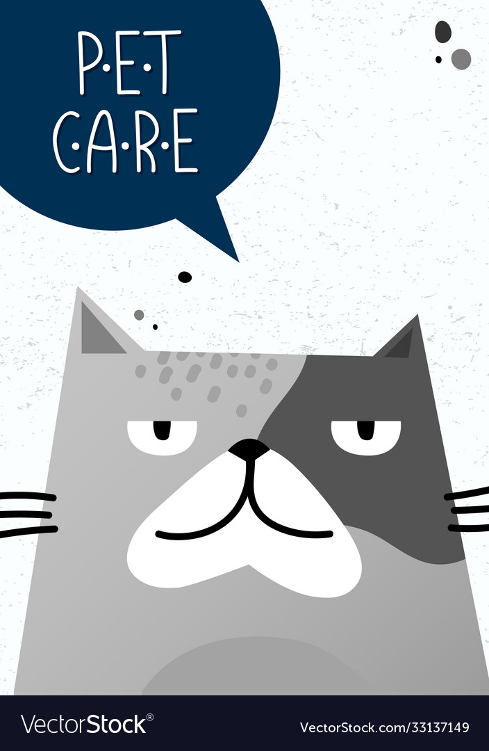 Cat with text in thought bubble